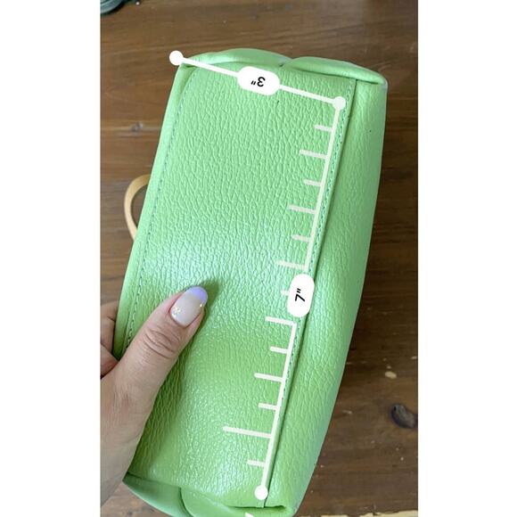 Maurizio Taiuti Green Leather Mini Bucket Bag Italy NWT - Picture 11 of 16